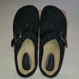 Eurostep Black Suede Women's Mules